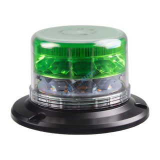 LED maják, 12-24V, 24xLED zelený/oranžový, magnet