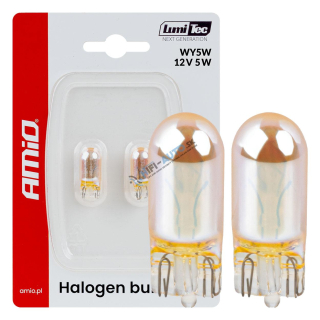 Halogénové žiarovky WY5W 12V5W LumiTec oranžové chrómové 2 ks