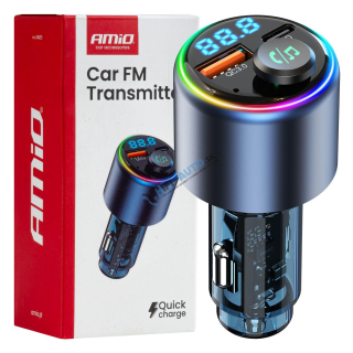 FM transmitter 1×USB-A 1×USB-C 12/24V
