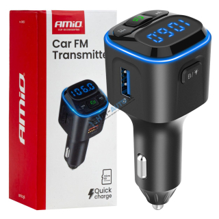 FM transmitter 1×USB-A 2×USB-C 12/24V