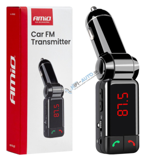 FM transmitter 2×USB-A 12V 24V