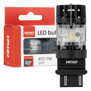 LED žiarovka LumiTec 3157 P27/7W 12V FULL CANBUS biela 1ks
