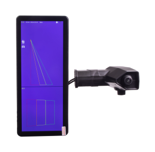 AHD kamerový set s monitorom 12,3", dvojitá kamera na ramene, DVR, pravá strana