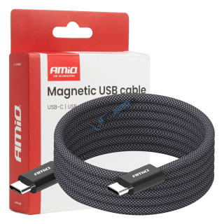 Magnetický USB kábel USB-C na USB-C 60W 100cm 