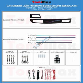 Ambientné osvetlenie BMW 5 SERIES E60 2004-2006