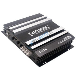 KUERL 2cestný zosilňovač do auta, 2 x 60W / 1 x 80W