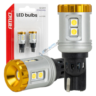 LED žiarovky STANDARD T15 3030 8SMD + 3020 1SMD White 12/24V