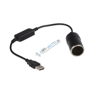 Redukcia s meničom napätia USB/CL zásuvka - 5V/12V, 1A