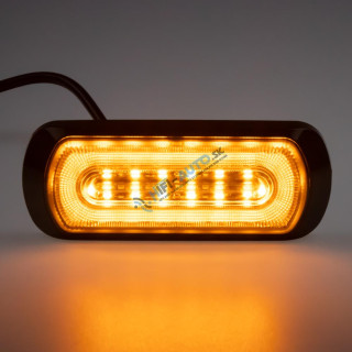 Pozičné a výstražné LED svetlo vonkajšie, oranžové, 12-24V, ECE R65