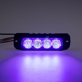 PROFI výstražné LED svetlo vonkajšie, modré, 12-24V, ECE R65