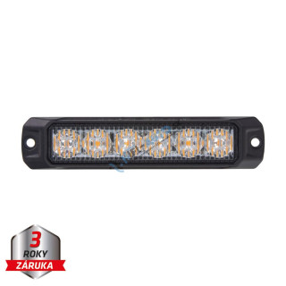 PROFI výstražné LED svetlo vonkajšie, oranžové, 12-24V, ECE R65