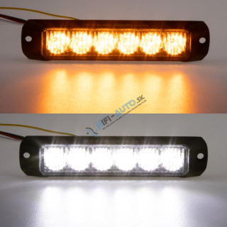 PROFI výstražné LED svetlo vonkajšie, bielo oranžové, 12-24V, ECE R10