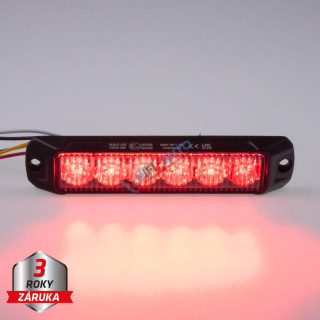 PROFI výstražné LED svetlo vonkajšie, červené, 12-24V, ECE R65