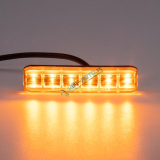 PREDATOR 6x3W LED, 12-24V, oranžový, flexibilný, ECE R65