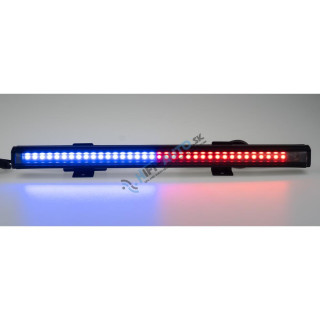 Gumové výstražné LED svetlo vonkajšie, modro-červené, 12/24V, 340mm