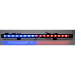 Gumové výstražné LED svetlo vonkajšie, modro-červené, 12/24V, 440mm