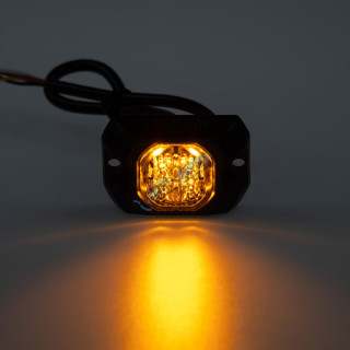 PROFI výstražné LED svetlo vonkajšie oranžové, 12-24V, ECE R65
