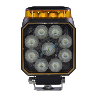 LED svetlo obdĺžnikové biele/oranžové, 14W, 101x127,6mm, ECE R65