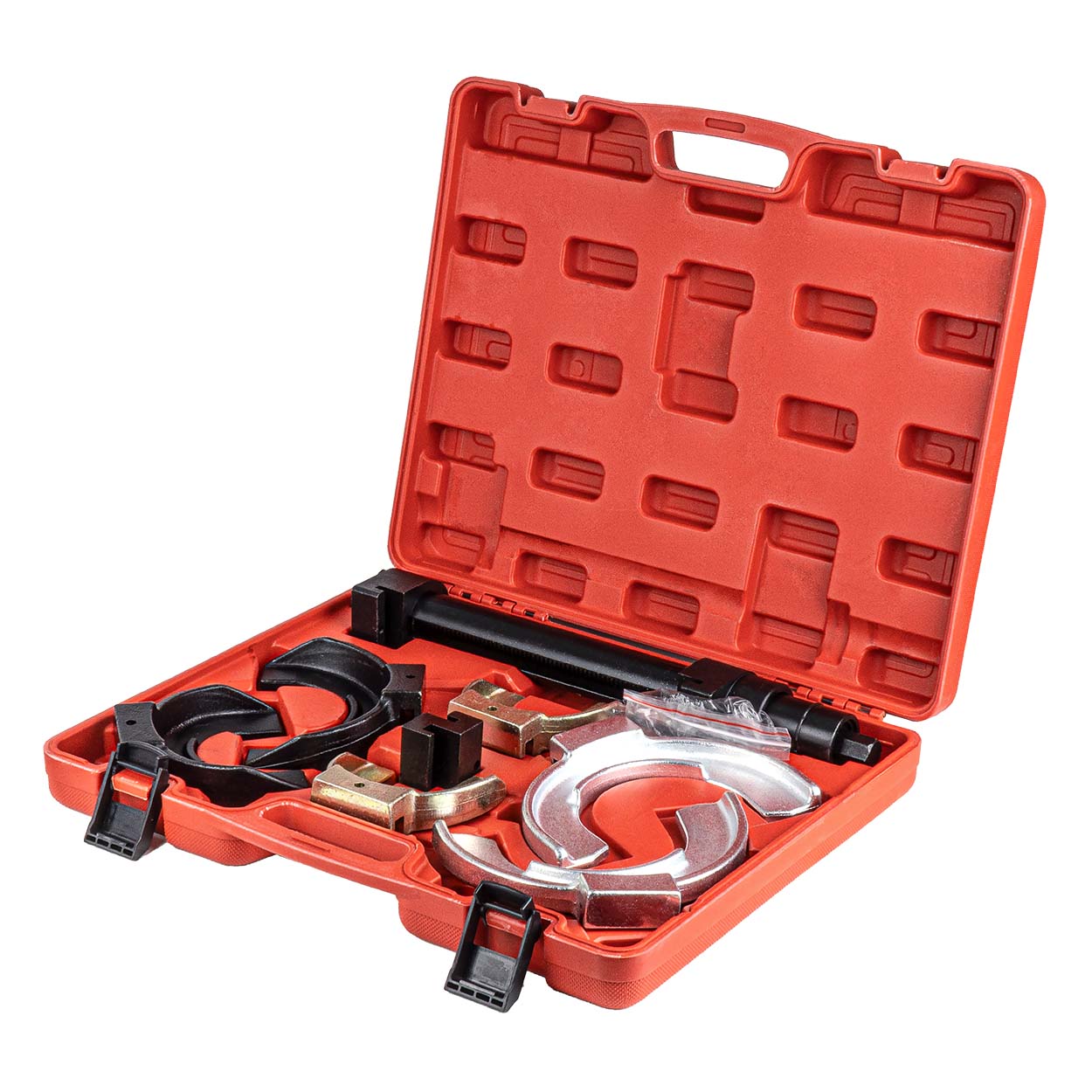 Zverák a vidlicové sťahováky pružín v sade