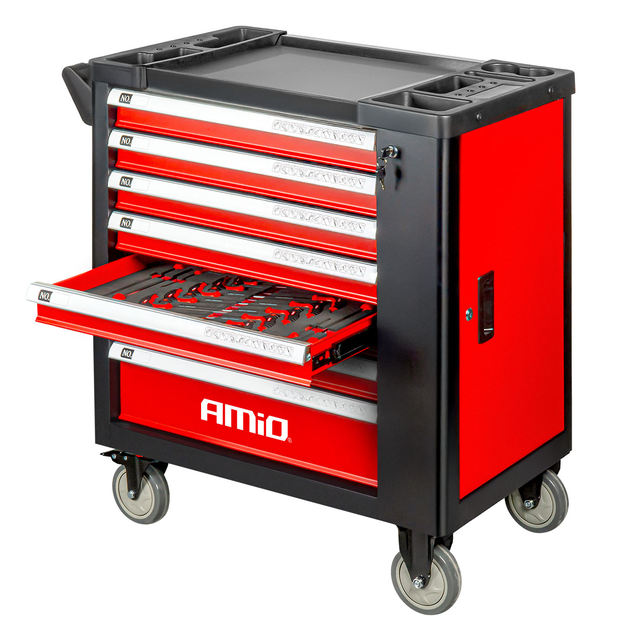 Dielenský vozík na náradie so súpravou 258 ks náradia 840 x 460 x 870 mm